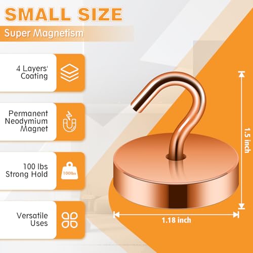 Magnetic Hooks Steel Tube Design for Cruise (Bronze / 100lb Magnetic Hooks)