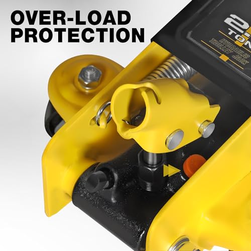 2.5 Ton Trolley Jack Hydraulic Low Profile Floor Jack for Cars Lift with Single Piston Lift Pump (Steel / 2.5T low profile single pump)