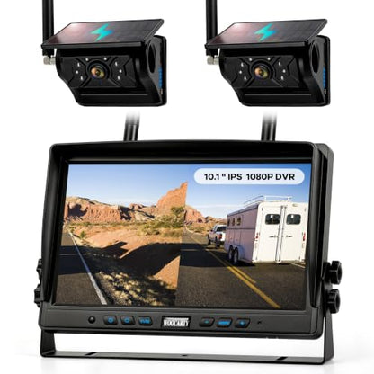 10.1" 2 Magnetic Solar Wireless Backup Camera (10 Inch)
