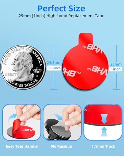 10 Pcs Sticky Adhesive Pads for Car Magnetic Phone Holder