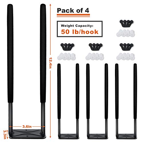 Heavy Duty Garage Tires Hooks Wall Mounted Tool Hanger Organizer (4 Pack)