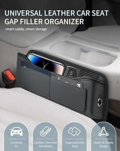 Car Seat Gap Filler Organizer (B-Car Seat Gap Fille-Black-2Pack)