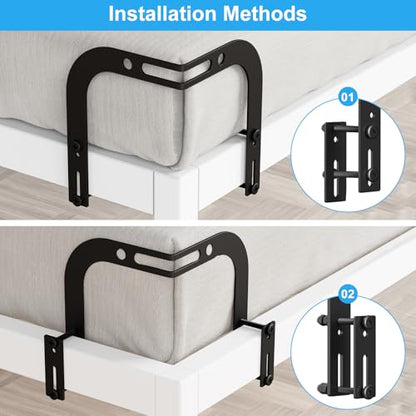 2 Pack Corner Mattress Slide Stopper Keep Mattress from Sliding (2 Pcs - Right Angle)