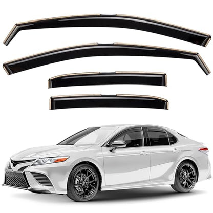 Window Deflectors Smoke Tinted in (For Camry 18-24)