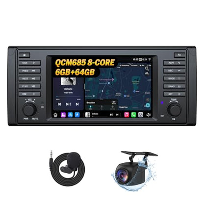 Head Unit 6+64GB Car Stereo for BMW 5 Series E39 1995 (E39 6+64GB)