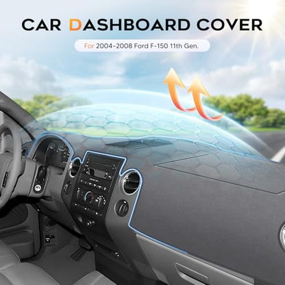 Gray Dash Cover for 2004 (4)04-08 F-150(Gray))