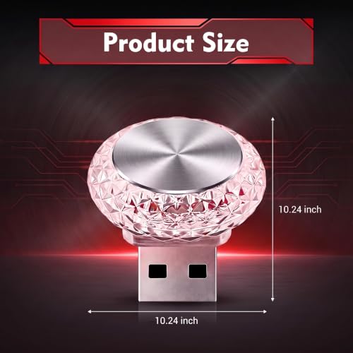USB LED Car Interior Lights (Red)