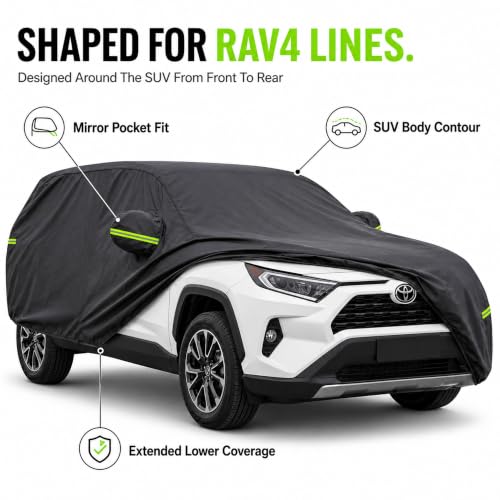 Car Cover for Toyota RAV4 (Black / Fit for Toyota RAV4)