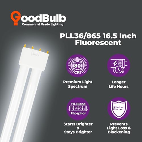 PLL36 865 36W 16.5" Twin Tube Compact Fluorescent Light Bulb 4 (6500k / 10 Count (Pack of 1))