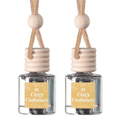 CANDECraftCo 2 Pack Hanging Car Air Freshener Diffuser for Essential Oils
