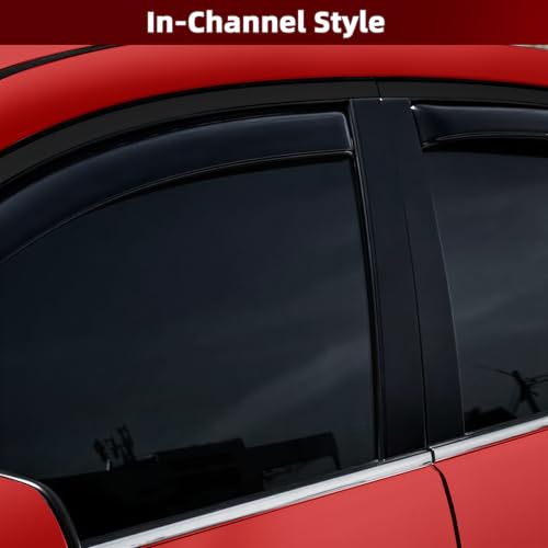 4pcs in Channel Window Rain Guards for Mazda CX (For 2017-2025 CX-5)