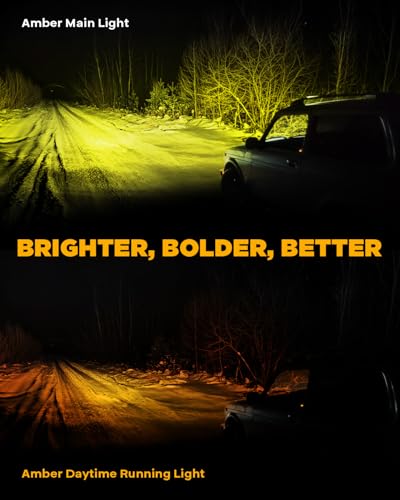 V Ultra Series 3 Inch Amber Fog Light Pods Round Offroad Lights (3-inch, Amber)
