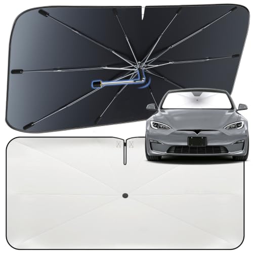 Windshield Sun Shade Umbrella for Tesla Model S 2012 (For Tesla Model S 2012-2026)