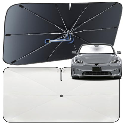 Windshield Sun Shade Umbrella for Tesla Model S 2012 (For Tesla Model S 2012-2026)