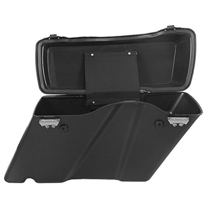 Motorcycle Saddlebags Hard Saddle Bags For Harley Touring 1993 (Matte Black / Standard)