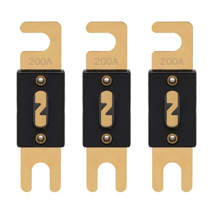 200A ANL Fuse 200 Amp Inline Blade Fuses 32V for Car Audio Inverter Automotive Stereo (200A)