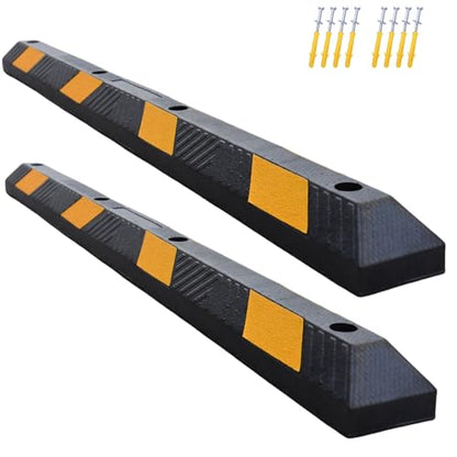 Heavy Duty Parking Curb Wheel Stop (72" - 2Pack)