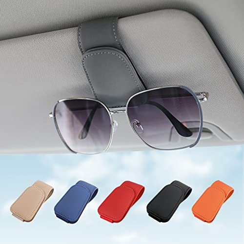 Sunglass Holder for Car Sun Visor Sunglasses Clip Car accessories (Gray)