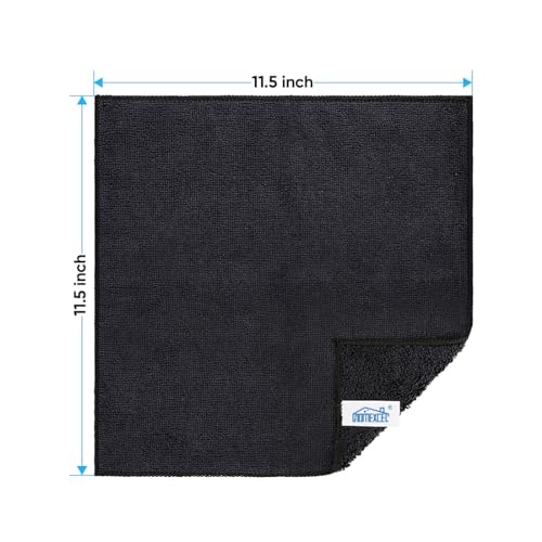 Black Microfiber Cleaning Cloth (Black)