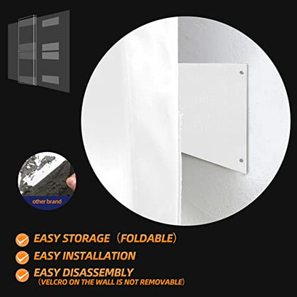 4 Pack Wall Protection Pads 2" Thick Foam Wall Padding (60" x 20" x 2" / 4 PACK / WHITE)
