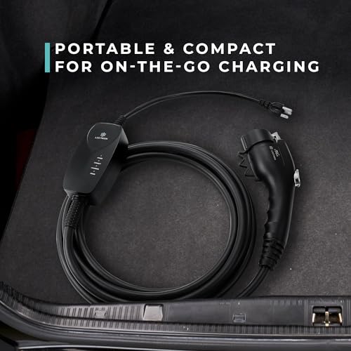 EV Charger 16 ft Extension Cord & J1772 Cable (12A NEMA 5-15 with APP)