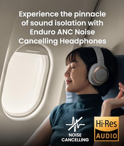 Audio Enduro ANC Noise Canceling Headphones (Light Grey)