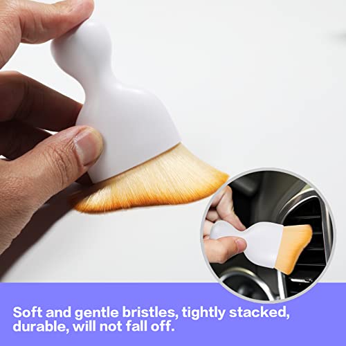 Car Interior Detailing Brush (White With Cap)