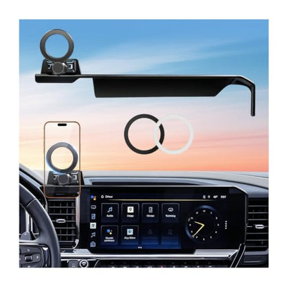 Car Phone Holder for Chevrolet Silverado & GMC Sierra 2022 (Fit for 2022-2026 Silverado & Sierra, 13.4-Inch)
