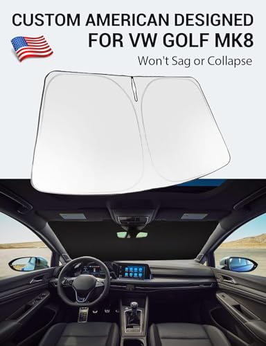 Custom Fit Car Windshield Sun Shade for 2022 (Volkswagen VW Golf Mk8 2022-2026)