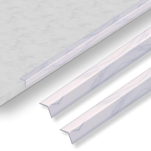 6 Pcs 49" Wall Corner Protector Trim (6pcs * White Marble)