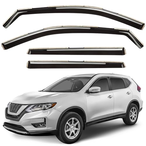 Window Deflectors Smoke Tinted In (Black)
