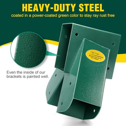 A Frame 1pcs Bracket Swing Set Bracket for Heavy Duty Swing Set (End Brackets(1Pcs-Green))