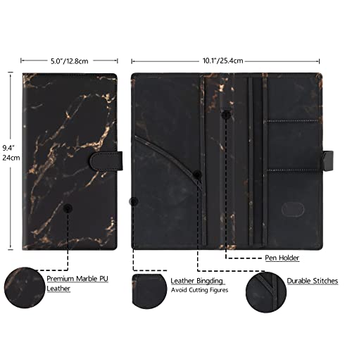 Car Registration and Insurance Card Holder (T Marble Black)