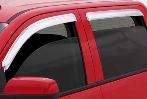 Extra Durable Outside Chrome Window Visor for 2013 (2013-2019 Ford Escape(Chrome))