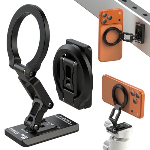Dual Magnetic Phone Holder Gym Magnetic Stand (Black)