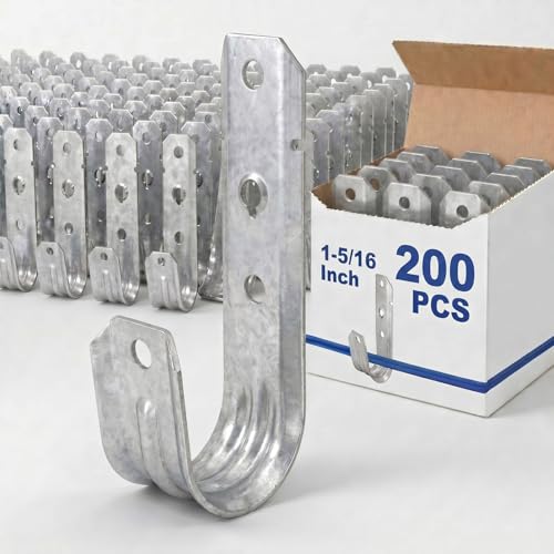 200 J Hooks for Hanging Heavy Duty J Hooks (1/5-16 Inch)