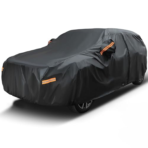 SUV Car Cover Waterproof All Weather. See Size (Black / S6 - see Vehicle Size Chart)