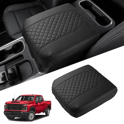 Center Console Cover for Chevy Silverado (For Chevy Silverado & GMC Sierra 1500 2019-2025)
