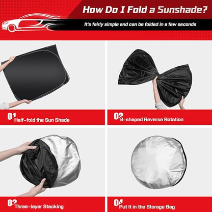 Windshield Sun Shade for Jeep Grand Cherokee 2011 (for Jeep Grand Cherokee 2011-2026 2027)