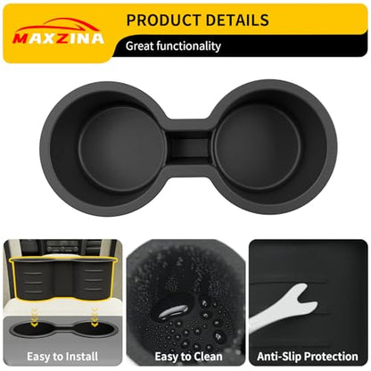 Cup Holder Compatible with 2023 (Compatible with 2023+ Honda Pilot Black (2nd Row))