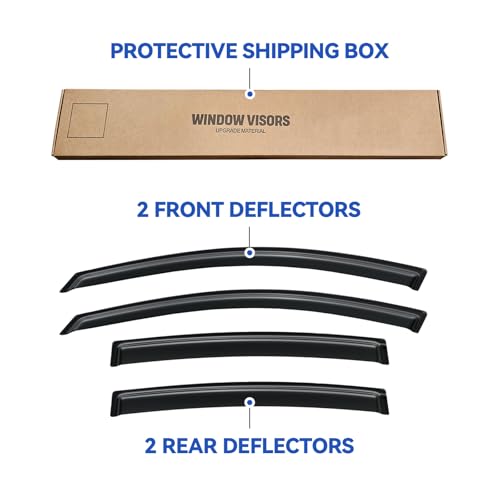 Window Visors Rain Guards for 2007 (2007-2012 Nissan Altima)