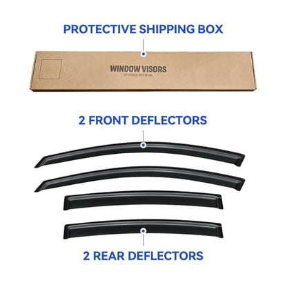 Window Visors Rain Guards for 2007 (2007-2012 Nissan Altima)