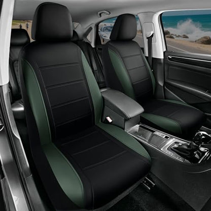 Leather Seat Covers (Green Full Set)