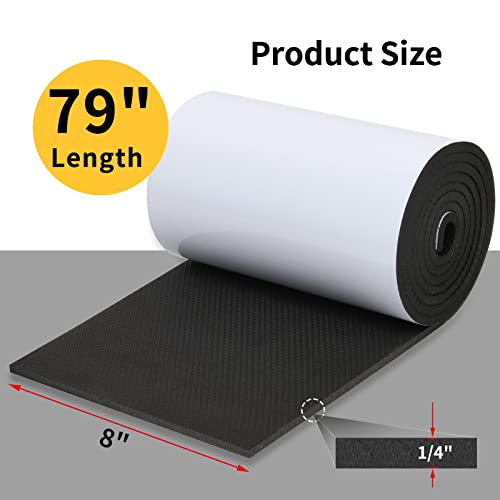 Garage Wall Protector (2 Roll 79"x8"x0.25" / Black)