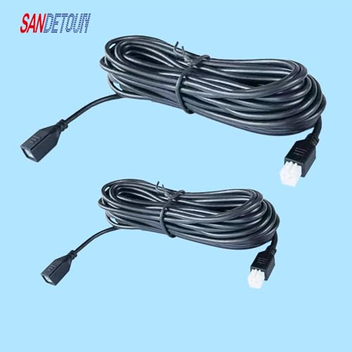 2 Pcs Parking Sensor Extension Cord Cable (Light Yellow)
