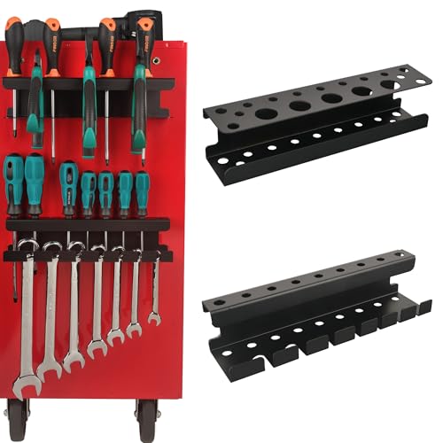 Magnetic Screwdriver Holder (Black Magnetic Screwdriver Wrench Organizer)