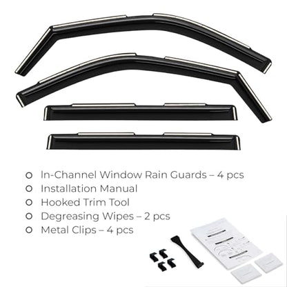 Window Deflectors Smoke Tinted In (For Tundra 22-26)