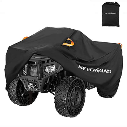 ATV Cover Waterproof Heavy Duty 4 Wheeler Cover for Honda XXL (Black / XXL-86.6''L x 38.6''W x 41.7''H)