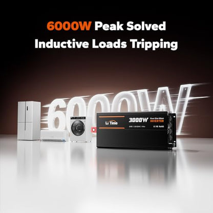 3000W Pure Sine Wave Power Inverter (12V 3000W Inverter (Remote Control))