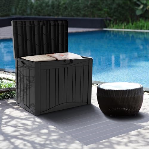 45 Gallon Resin Deck Box (Black / 45 Gallon)